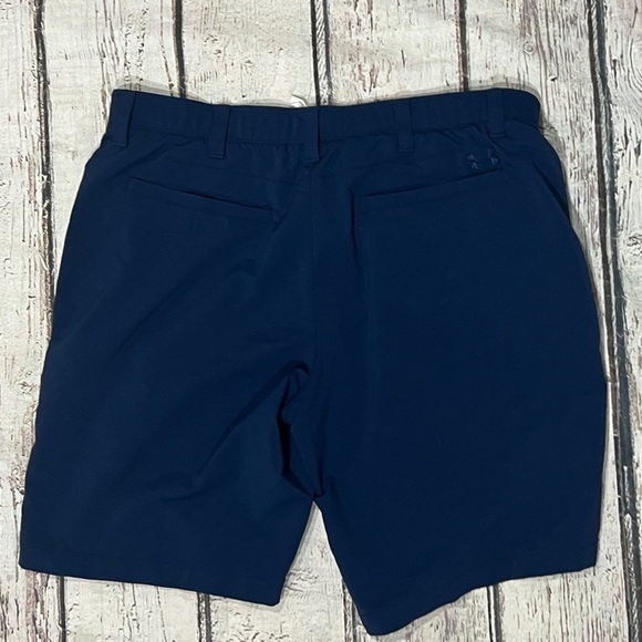 Under Armour Shorts Blue Golf Golfer Match Play Performance Athletic Outdoor - Picture 2 of 9
